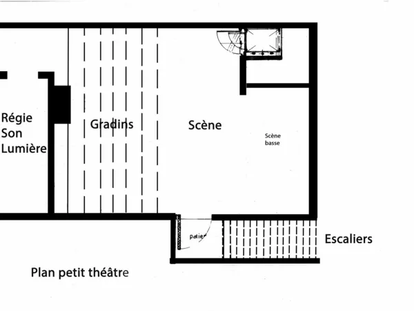 plan du petit théâtre